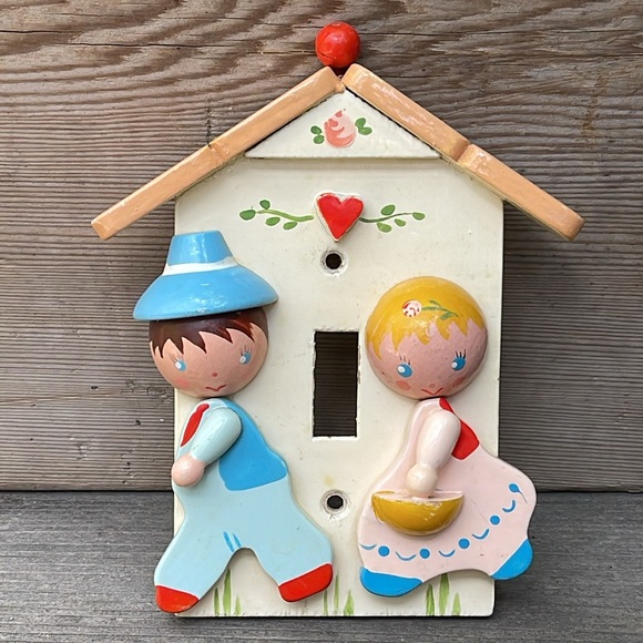 Vintage Baby Nursery Wood IRMI Light Switch Plate Cover - Picture 13 of 13